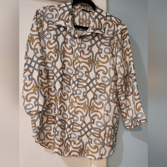 J. McLaughlin Tops - Women's J. McLaughlin Silk Button-down Blouse, Large